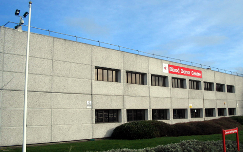 Blood centre building