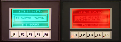 Fault display unit